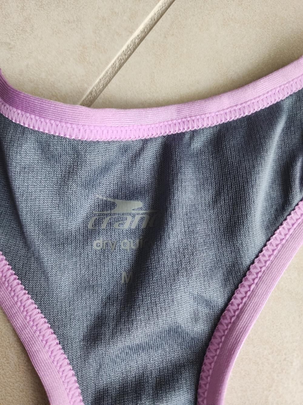 Lavender Racerback Muscle Tee with Black Mesh Panels - Picture 2 of 2